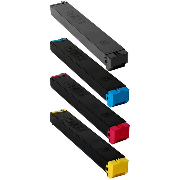 (MX-23NTBA, MX-23NTCA, MX-23NTMA, MX-23NTYA) Compatible 4-Pack (Black, Cyan, Yellow, Magenta) for Sharp models MX-2310U, MX-2616N, MX-3111U, MX-3116N