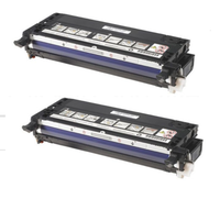 Dell 3110cn, 3115cn 2-Pack Black Dell T106C Compatible Toner High-Yield