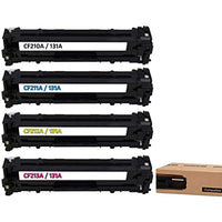 131A Compatible 4-Pack (Black, Cyan, Yellow, Magenta) for HP Pro models M251, m251nw, m251, m276, m276nw, hp251, hp276