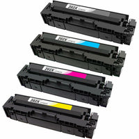 202X Compatible 4-Pack High Yield (Black, Cyan, Yellow, Magenta) for HP m254dw, m281cdw, m281fdw