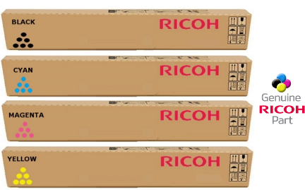Original Ricoh SP C840DN Genuine OEM 4-Color Toner Set (Black, Cyan, Yellow, Magenta) for Lanier SP C840dn, Lanier SP C842dn, Ricoh SP C840dn, Ricoh SP C842dn, Savin SP C840dn, Savin SP C842dn