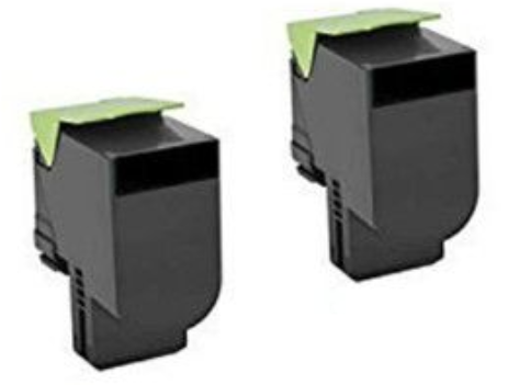 Lexmark CS310dn Toner Set Compatible 2-Pack Black for Models: CS310dn, CS310n, CS410dn, CS410dtn, CS410n, CS510de, CS510dte