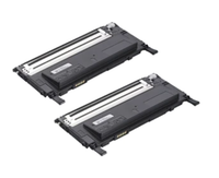 Dell 1230c, 1235c, 1235cn 2-Pack Black Compatible Toner High-Yield (330-3012)