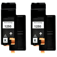 Dell 2-Pack Black Compatible Toner (331-0778) for models: 1250c, 1350cn, 1350cnw, 1355cn, C1760nw, C1765nf