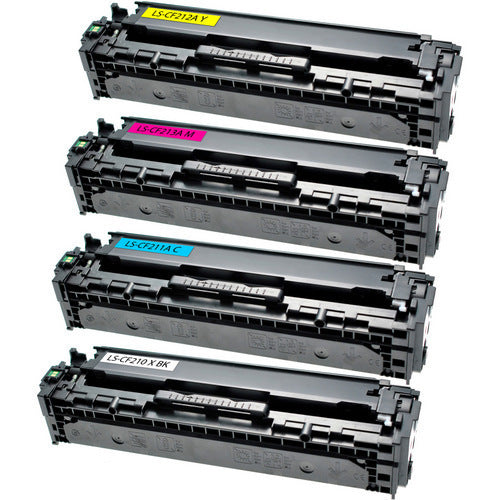 131x Compatible 4-Pack (Cyan, Yellow, Magenta, High Yield Black) for HP Pro models M251, m251nw, m251, m276, m276nw, hp251, hp276