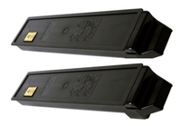 Kyocera Mita TK897 TK-897K Toner Set Compatible 2-Pack Black for Models: FS-C8520MFP, FS-C8525MFP, TASKalfa 205c, TASKalfa 255c